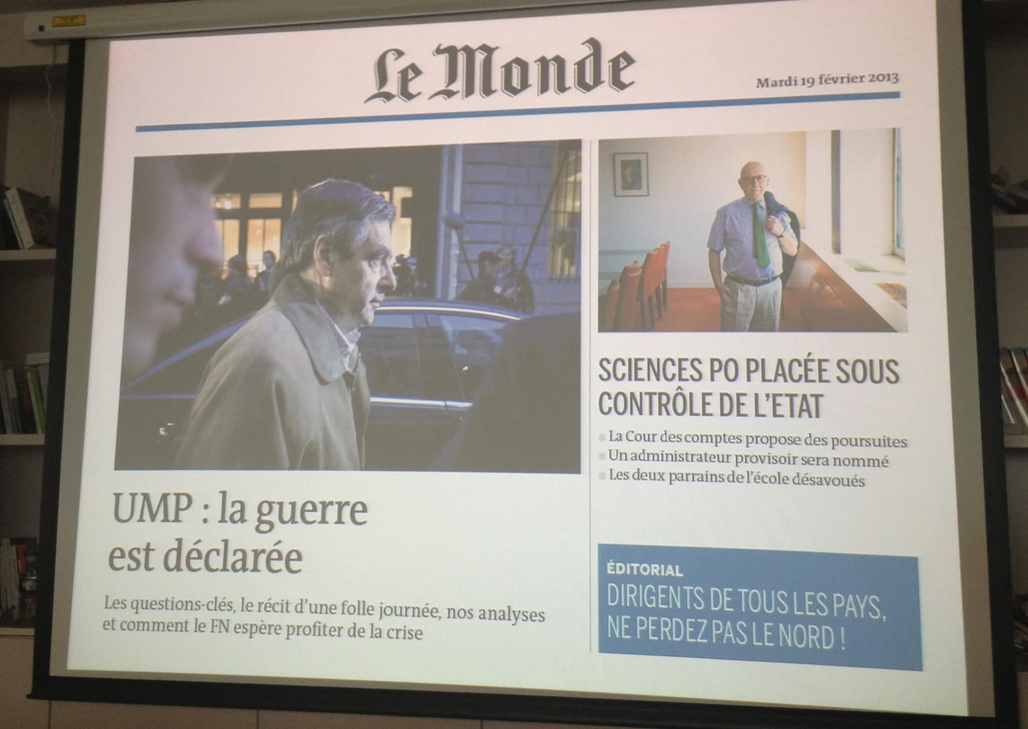 Le journal tactile enrichi @Le Monde