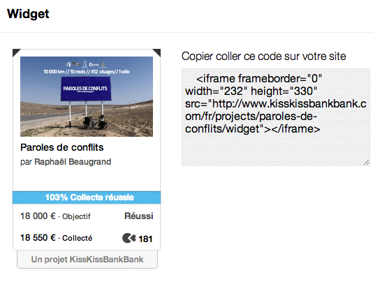 widgets crowdfunding - mediaculture.fr